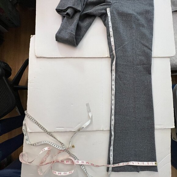 Elie Tahari 98% Wool Medium Gray Tweed Wide Leg Trouser Pants Sz 6 - Picture 14 of 15